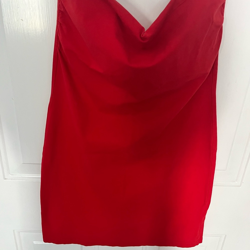 H&M Strapless Red Dress
